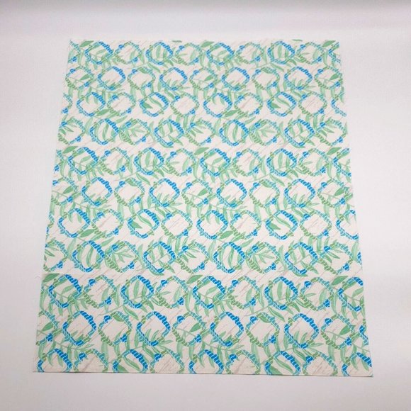 Unbranded Other - Teal Ring Leaf Fat Quarter Fabric Square 100% Cotton 18" x 21" Minimum Cut